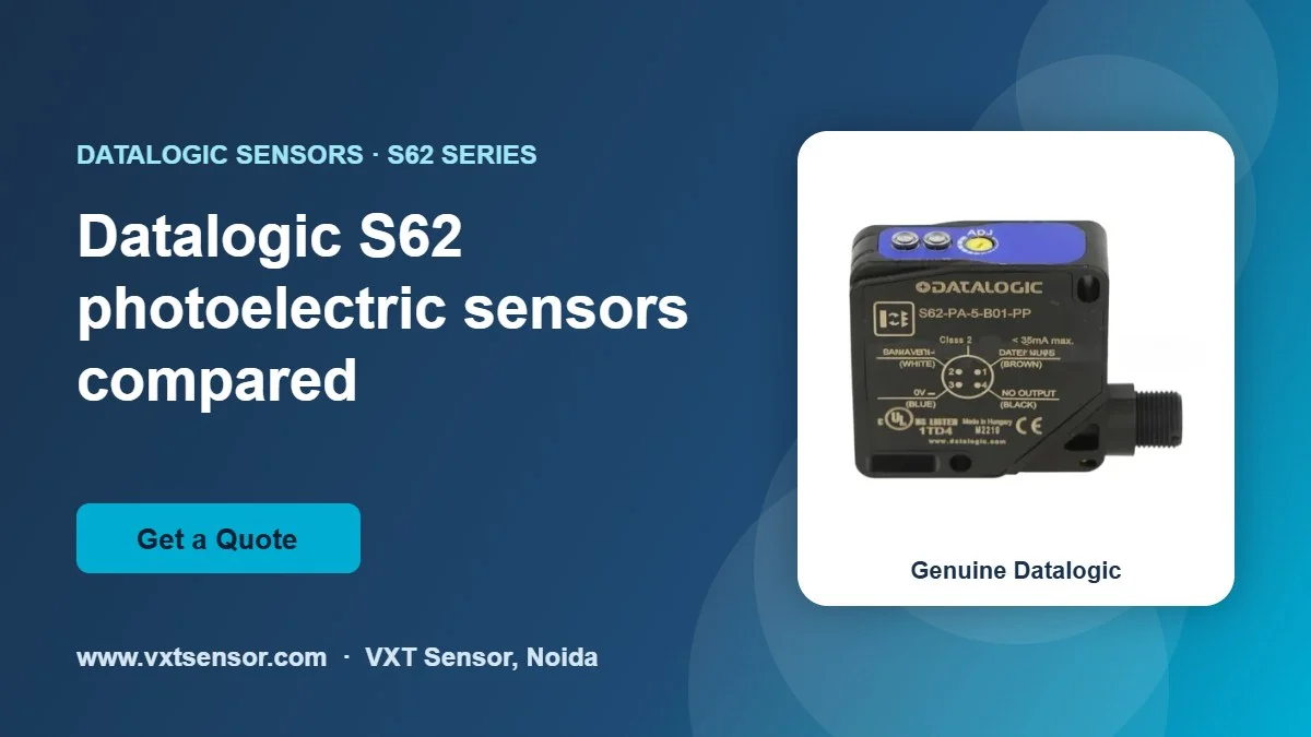 Datalogic S62 photoelectric sensors compared