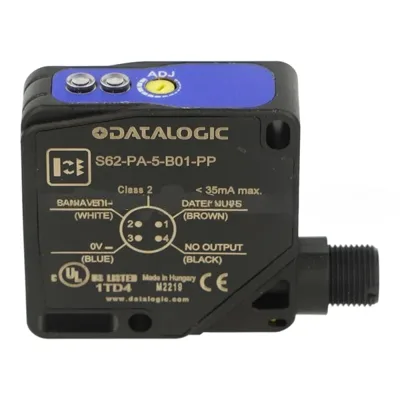 Datalogic S62-PA-5-B01-PP retroreflective sensor